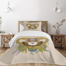 Animal Head Bedspread Set