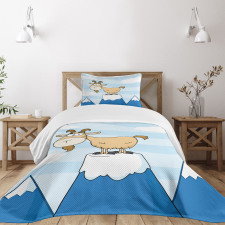 Doodle Goat Mountain Pick Bedspread Set