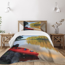 Canoe Lake Autumn Bedspread Set