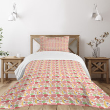 Healthy Snacks Vegetables Bedspread Set