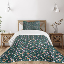 Woodland Nature Pattern Bedspread Set