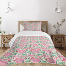 Vintage Nature in Bloom Bedspread Set