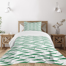 Funny Green Alligator Bedspread Set