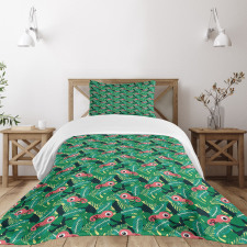 Tropical Chameleons Bedspread Set
