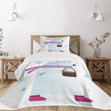 Berry Basket Bear Bedspread Set
