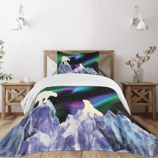 Aurora Borealis Ice Bedspread Set