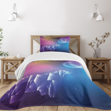 Space Stars Planets Bedspread Set