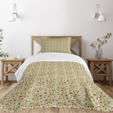 Vibrant Foliage Nature Bedspread Set