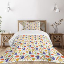 Nursery Cartoon Pattern Bedspread Set