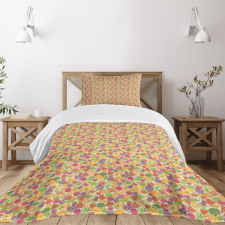 Colorful Summer Eats Bedspread Set