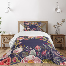 Flower Arrangement Bedspread Set