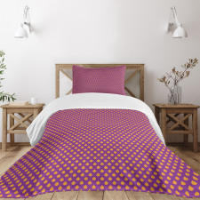 Polka Dot Inspired Pattern Bedspread Set