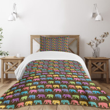 Animals with Circles Bedspread Set