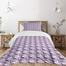 Abstract Exotic Wings Bedspread Set