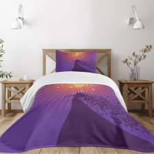 Opera Singer Musical Notes Bedspread Set