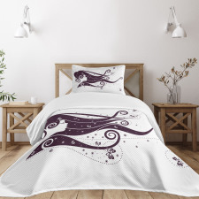 Abstract Fantasy Portrait Bedspread Set