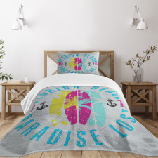 Weathered Surfboards Bedspread Set