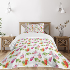 Watercolor Fresh Smoothie Bedspread Set