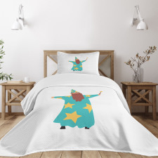 Cheerful Magician Book Bedspread Set