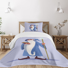 Smiling Old Sorcerer Bedspread Set