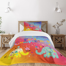 Feliz Cumpleanos Party Bedspread Set