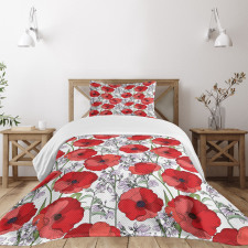 Rural Garden in Blossom Bedspread Set