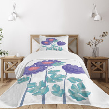 Ornamental Flower Bouquet Bedspread Set