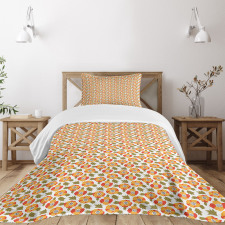 Flowering Plants Botany Bedspread Set