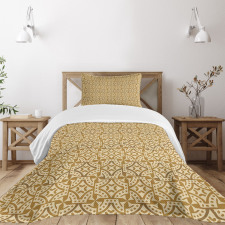 Circular Shape Spiral Dot Bedspread Set