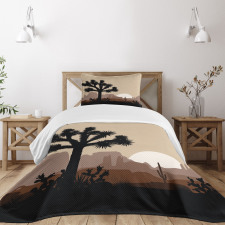 Joshua Tree Morning Scene Bedspread Set