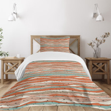 Contemporary Pastel Tone Bedspread Set