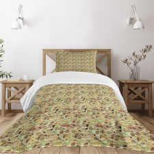 Swirly Entangled Lines Bedspread Set