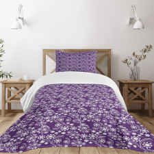 Abstract Curvy Stems Bedspread Set