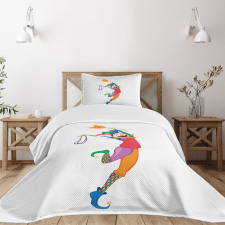 Jester with a Mask Bedspread Set