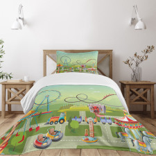 Circus Composition Bedspread Set