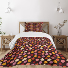 Deformed Spot Shapes Bedspread Set