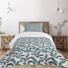 Exotic Banana Leaves Bedspread Set