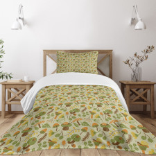 Autumn Thistle Campanula Bedspread Set