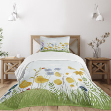 Lively Summer Garden Bedspread Set