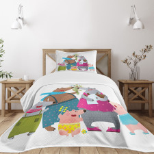 Family Theme Parenthood Bedspread Set