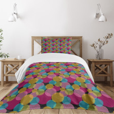 Vibrant Round Spots Bedspread Set