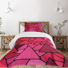 Stained Glass Geometry Bedspread Set
