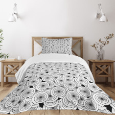 Overlapping Spirals Bedspread Set