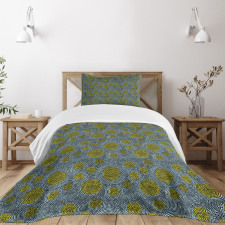 Circular Movement Dot Bedspread Set