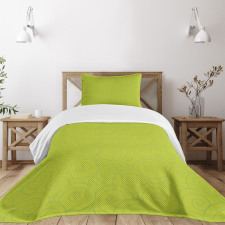 Vibrant Colored Curls Bedspread Set