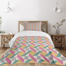 Pastel Rhombus Mosaic Bedspread Set