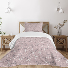 Swirling Branches Springtime Bedspread Set