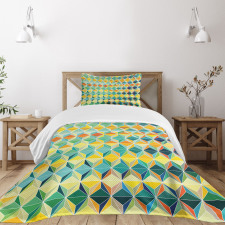Futuristic Vibrant Design Bedspread Set