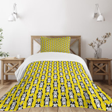 French Bulldog Puppy Cartoon Bedspread Set