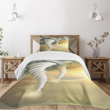 Abstract Hurricane Swirls Bedspread Set